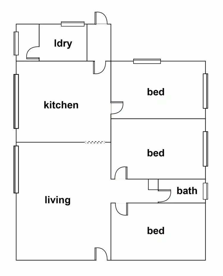 Floorplan of Homely house listing, 19 Elizabeth Street, Horsham VIC 3400