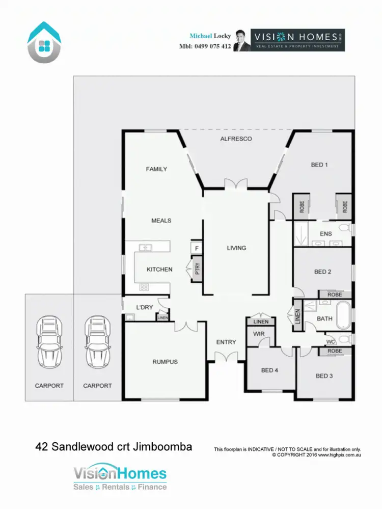 Floorplan of Homely rural property listing, 42-44 Sandalwood Court, Jimboomba QLD 4280