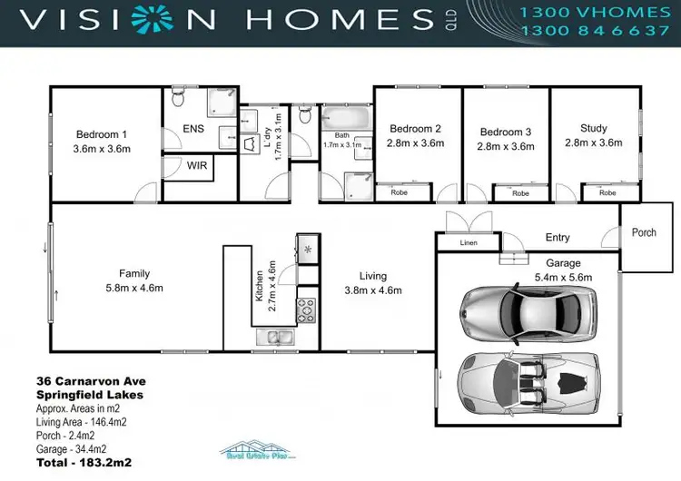 Floorplan of Homely house listing, 36 Carnarvon Avenue, Springfield Lakes QLD 4300