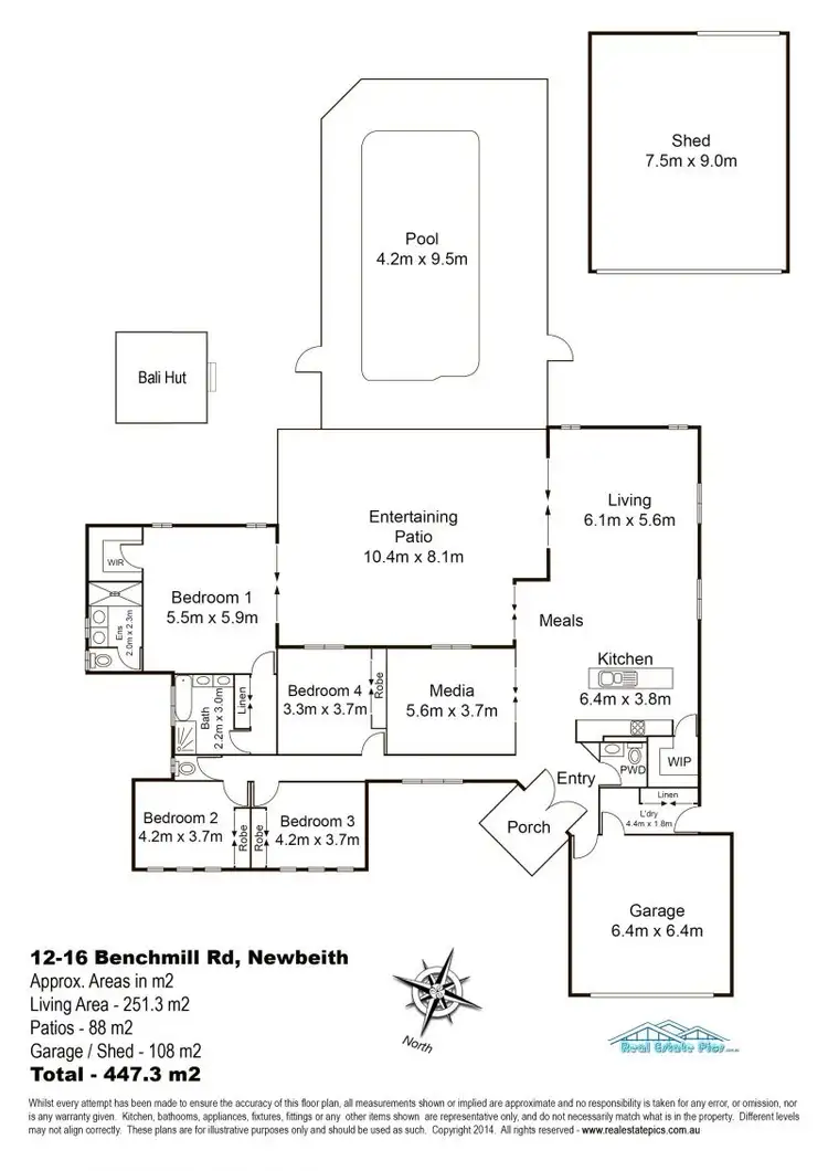 Floorplan of Homely house listing, 12-16 Benchmill Rd, New Beith QLD 4124