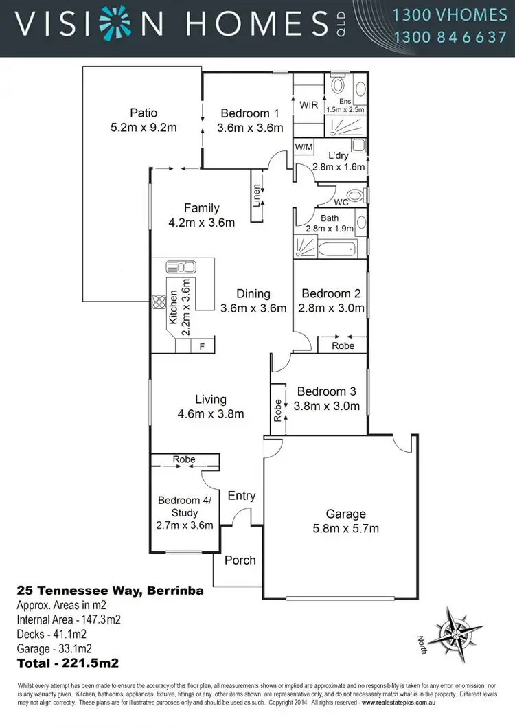 Floorplan of Homely house listing, 25 Tennessee Way, Berrinba QLD 4117