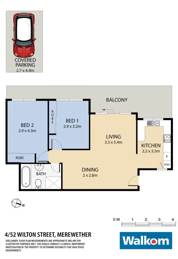 Floorplan of Homely unit listing, 4/52 Wilton Street, Merewether NSW 2291