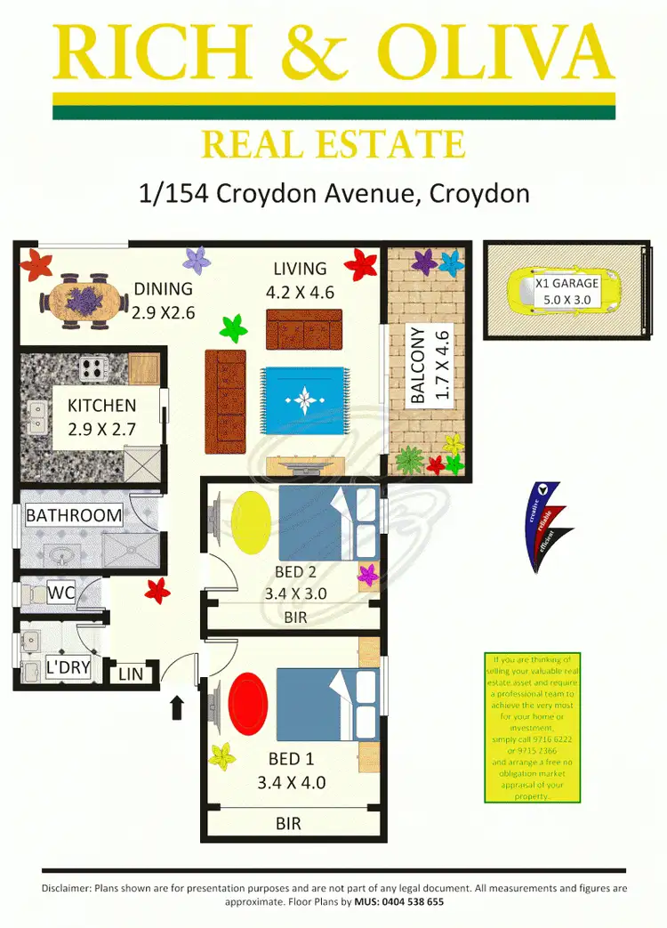 Floorplan of Homely unit listing, 1/154 Croydon Avenue, Croydon Park NSW 2133