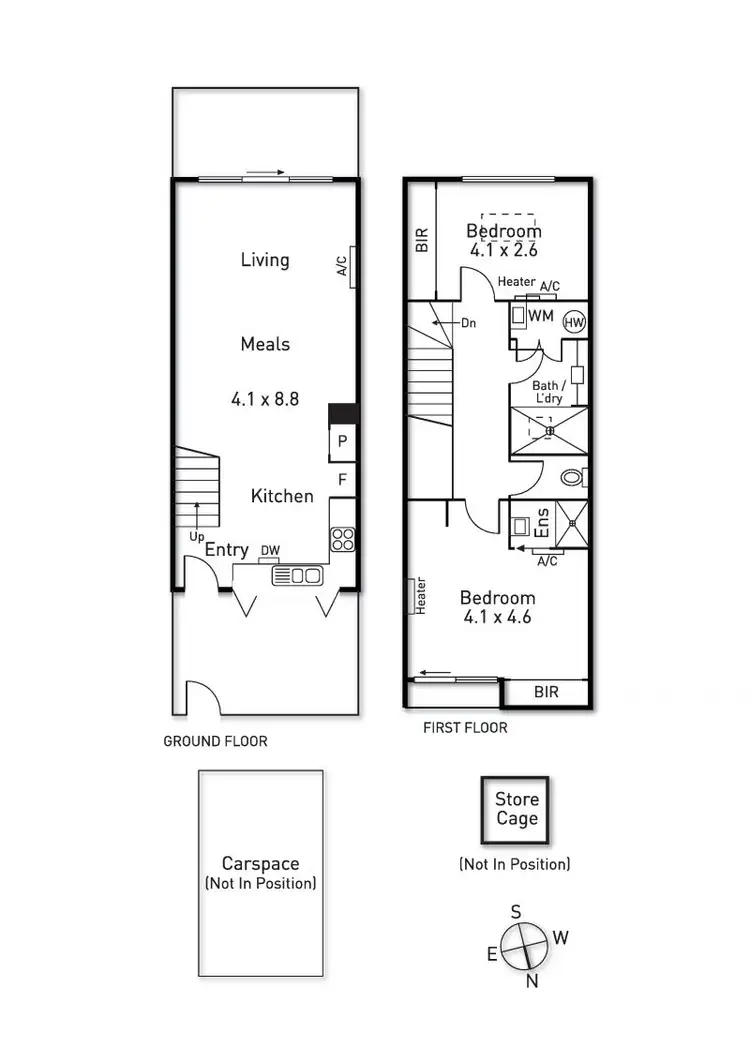 Floorplan of Homely townhouse listing, 121/56 Nicholson Street, Abbotsford VIC 3067