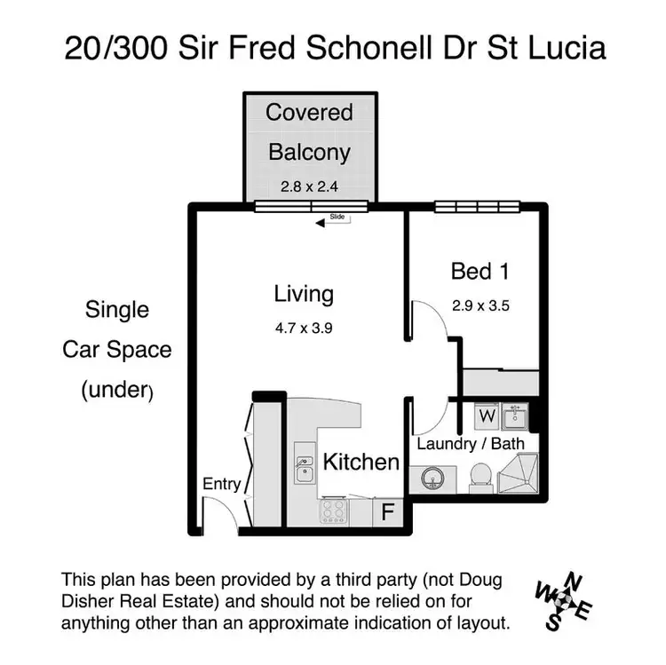 Floorplan of Homely unit listing, 20/300 Sir Fred Schonell Drive, St Lucia QLD 4067
