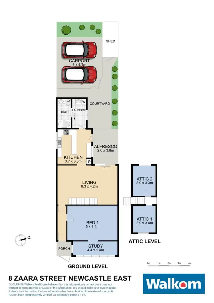 Floorplan of Homely house listing, 8 Zaara Street, Newcastle East NSW 2300