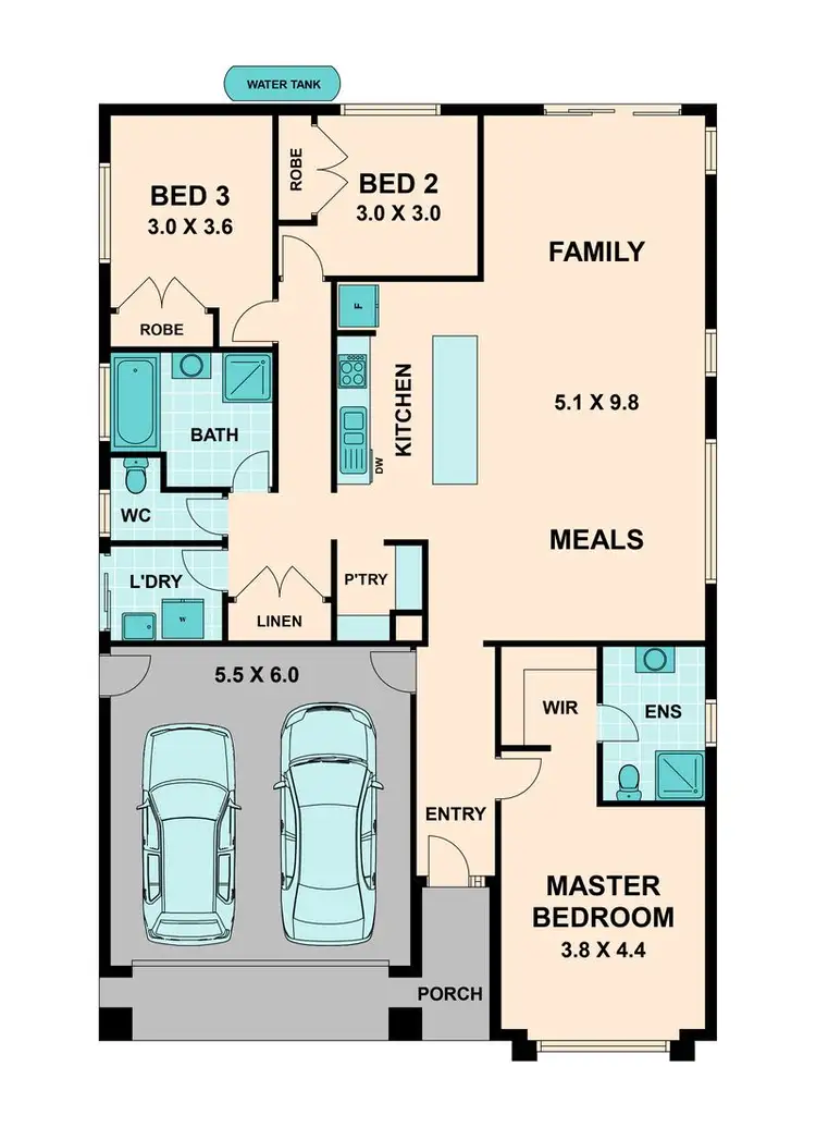 Floorplan of Homely house listing, 17 Chloe Drive, Broadford VIC 3658
