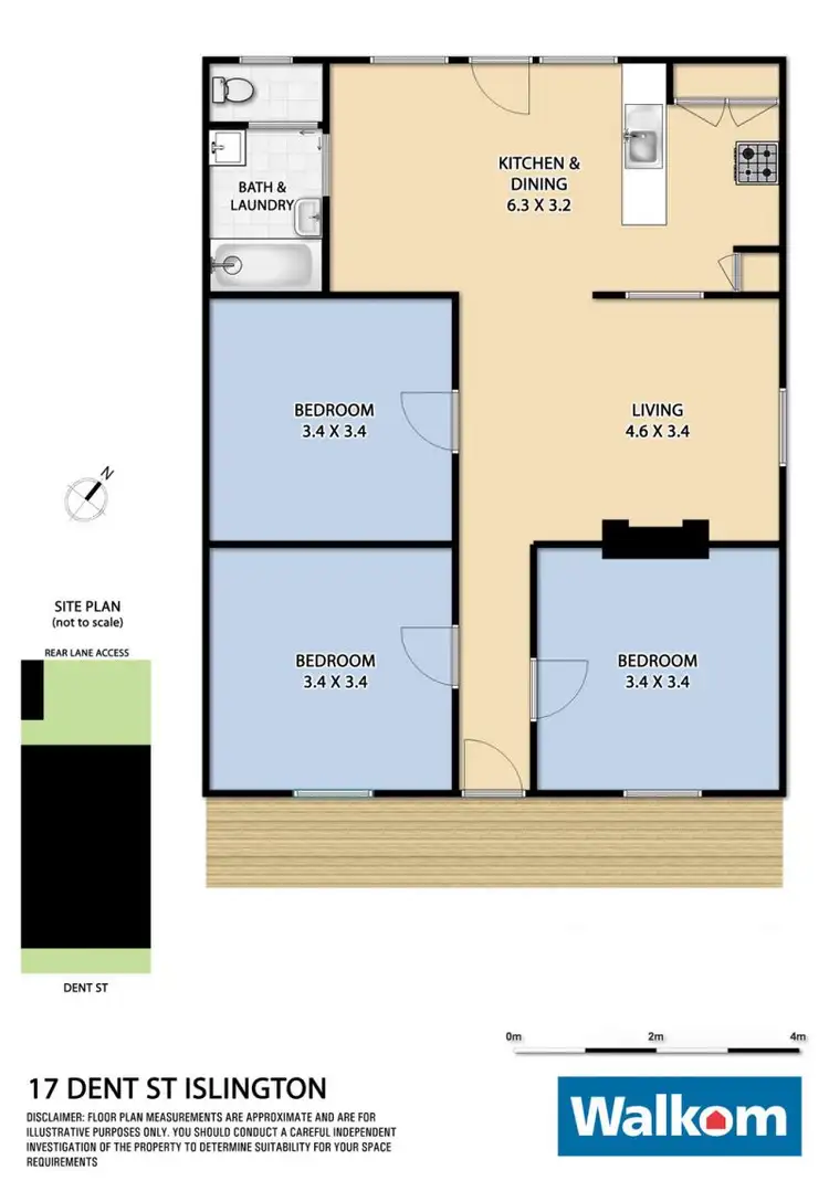 Floorplan of Homely house listing, 17 Dent Street, Islington NSW 2296
