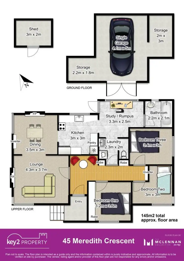 Floorplan of Homely house listing, 45 Meredith Crescent, South Launceston TAS 7249