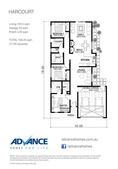Floorplan of Homely house listing, LOT 1212 YOSEMITE AVENUE, Curlewis VIC 3222