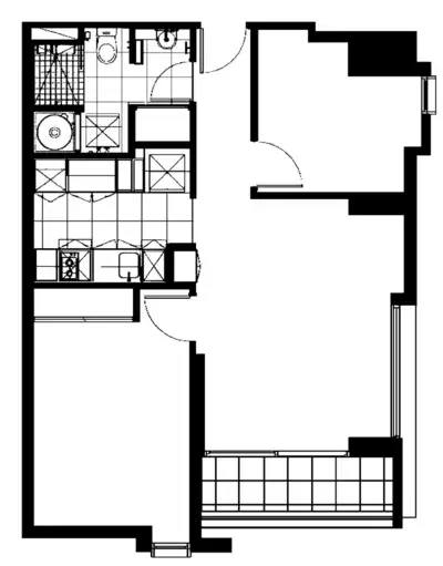 Floorplan of Homely apartment listing, 707D/604 Swanston Street, Carlton VIC 3053