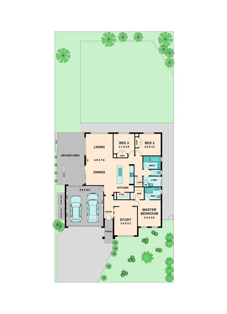 Floorplan of Homely house listing, 23 Grange Drive, Broadford VIC 3658