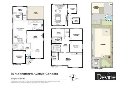 Floorplan of Homely house listing, 10 Macnamara Avenue, Concord NSW 2137