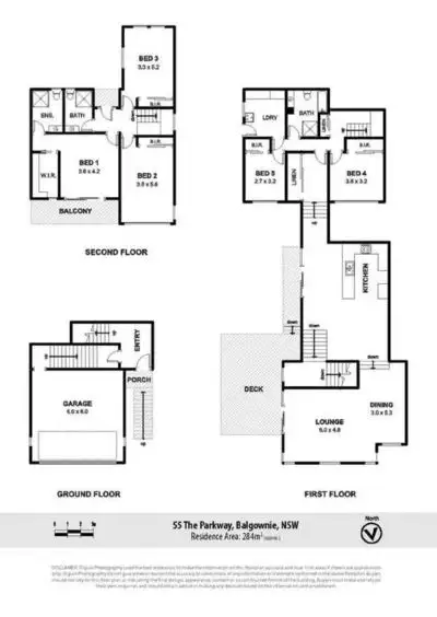 Floorplan of Homely house listing, 55 The Parkway, Balgownie NSW 2519