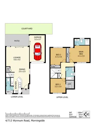 Floorplan of Homely townhouse listing, 4/713 Wynnum Road, Morningside QLD 4170