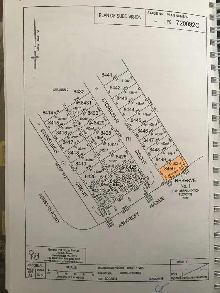 Floorplan of Homely land listing, 60 Stoneleigh Circuit, Williams Landing VIC 3027