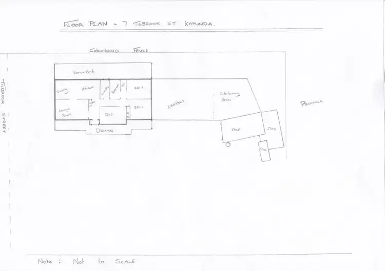 Floorplan of Homely house listing, 7 Tilbrook Street, Kapunda SA 5373