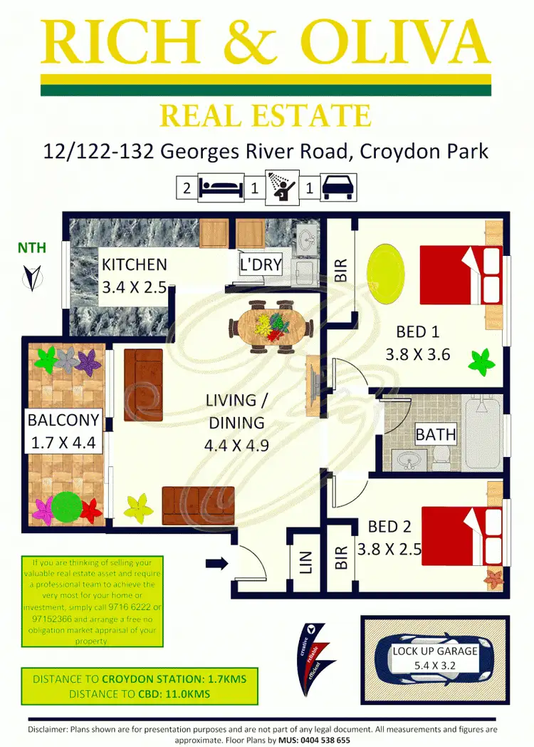 Floorplan of Homely apartment listing, 12/122 Georges River Road, Croydon Park NSW 2133