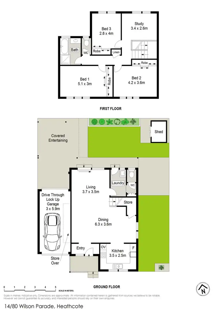Floorplan of Homely townhouse listing, 14/80 Wilson Parade, Heathcote NSW 2233