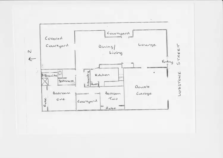 Floorplan of Homely townhouse listing, 185 Ludstone Street, Hampton VIC 3188
