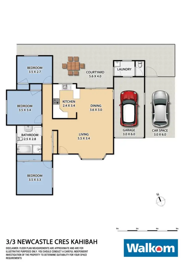 Floorplan of Homely villa listing, 3/3 Newcastle Crescent, Kahibah NSW 2290