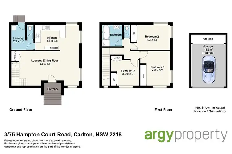 Floorplan of Homely townhouse listing, 3/75 Hampton Court Road, Carlton NSW 2218