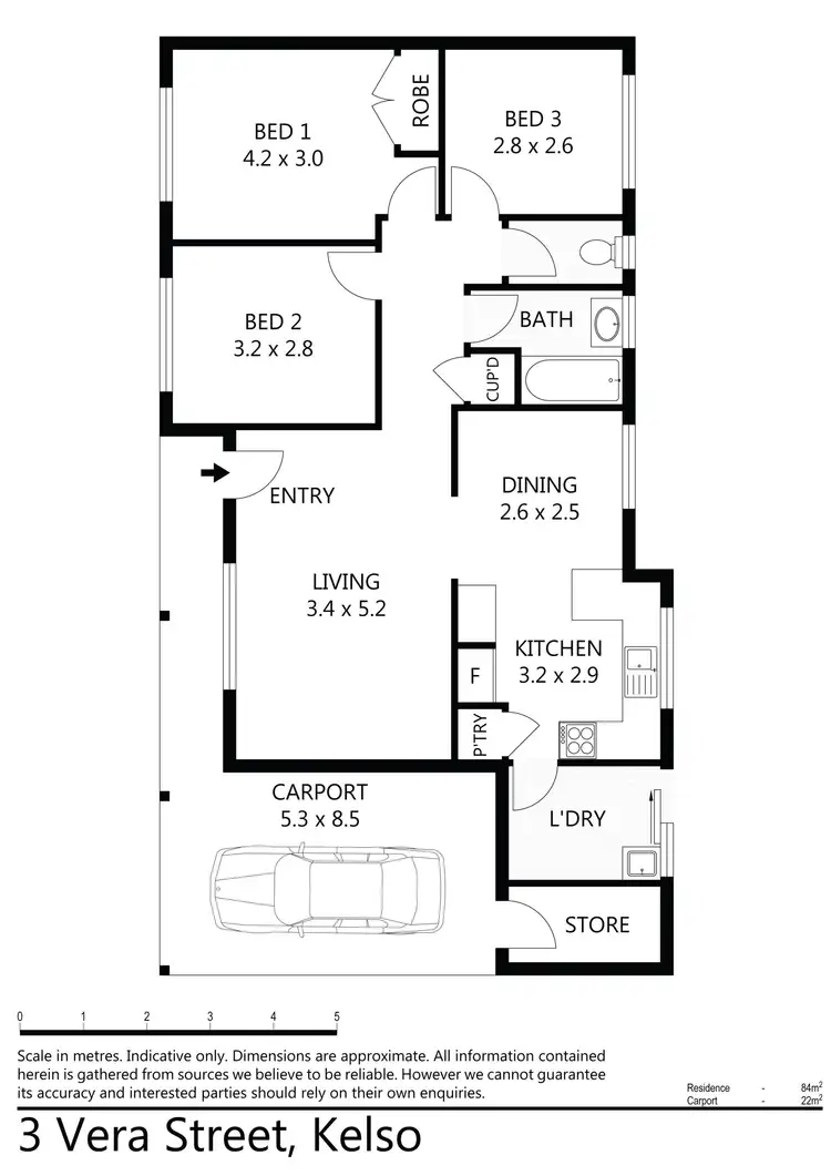 Floorplan of Homely house listing, 3 Vera Street, Kelso QLD 4815