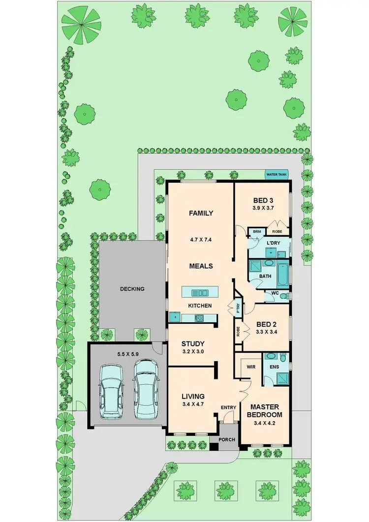 Floorplan of Homely house listing, 23 NATURES RUN, Kilmore VIC 3764