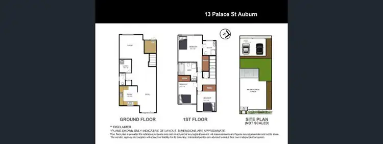 Floorplan of Homely townhouse listing, 13 Palace St, Auburn NSW 2144