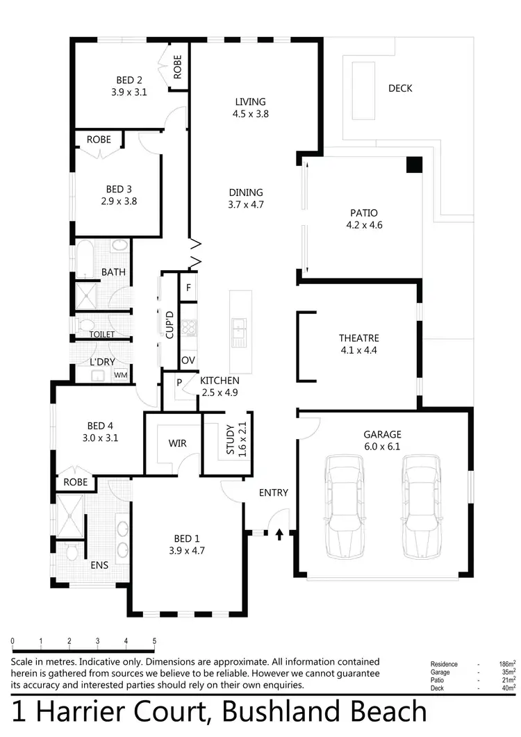 Floorplan of Homely house listing, 1 Harrier Court, Bushland Beach QLD 4818