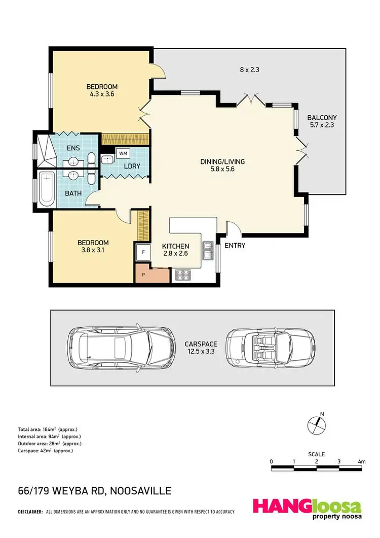 Floorplan of Homely apartment listing, 66/179 Weyba Road, Noosaville QLD 4566