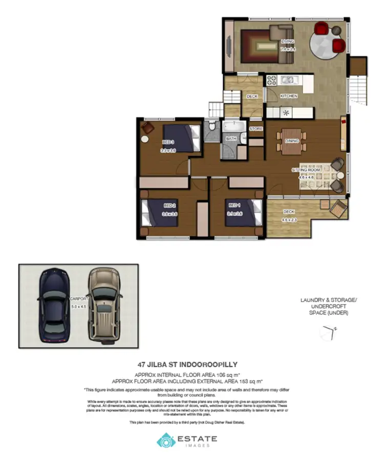 Floorplan of Homely house listing, 47 Jilba Street, Indooroopilly QLD 4068