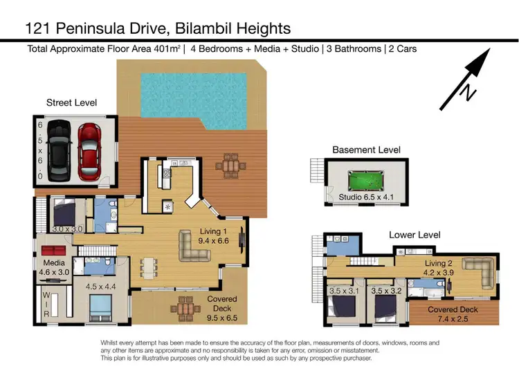 Floorplan of Homely house listing, 121 Peninsula Drive, Bilambil Heights NSW 2486