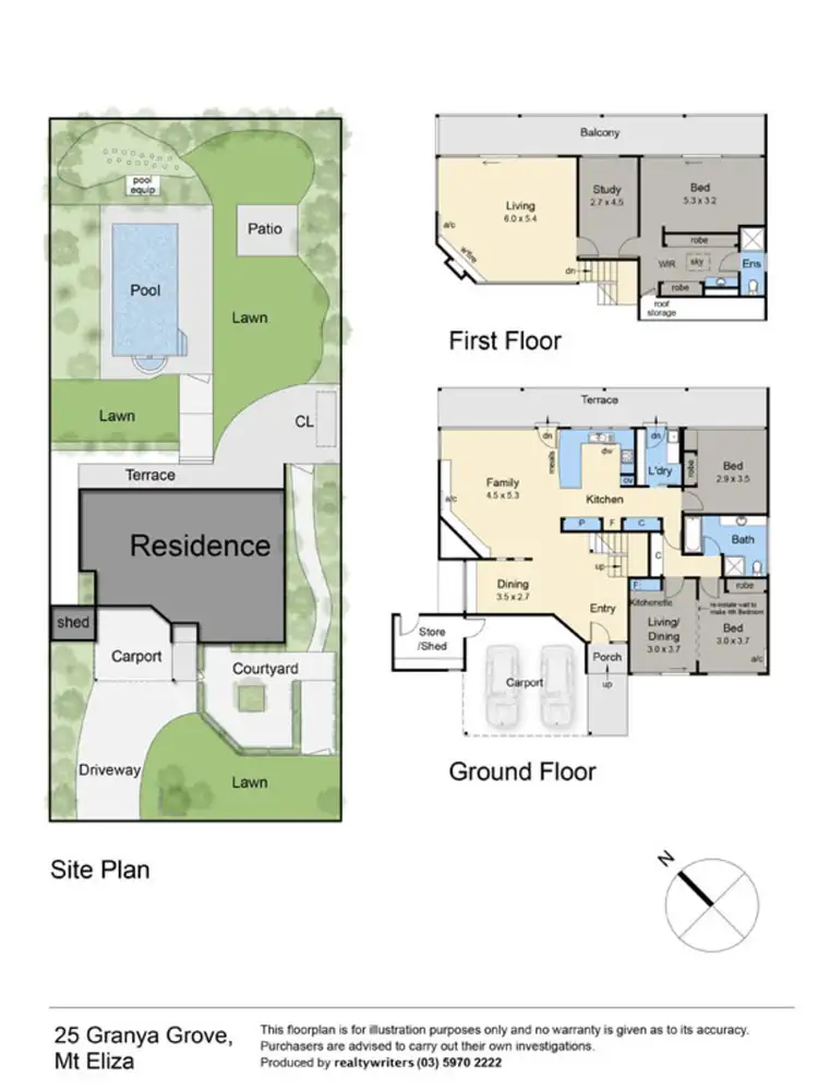 Floorplan of Homely house listing, 25 Granya Grove, Mount Eliza VIC 3930