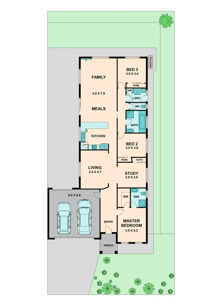 Floorplan of Homely house listing, 8 SPRINGRIDGE BOULEVARD, Wallan VIC 3756
