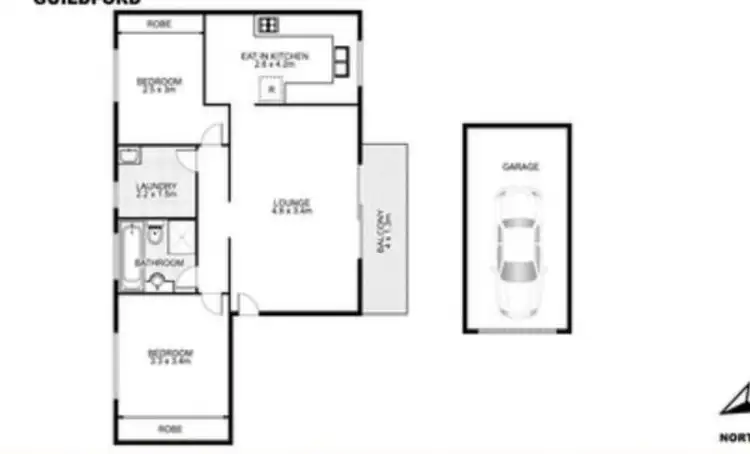 Floorplan of Homely apartment listing, 8/454 Guildford Road, Guildford NSW 2161