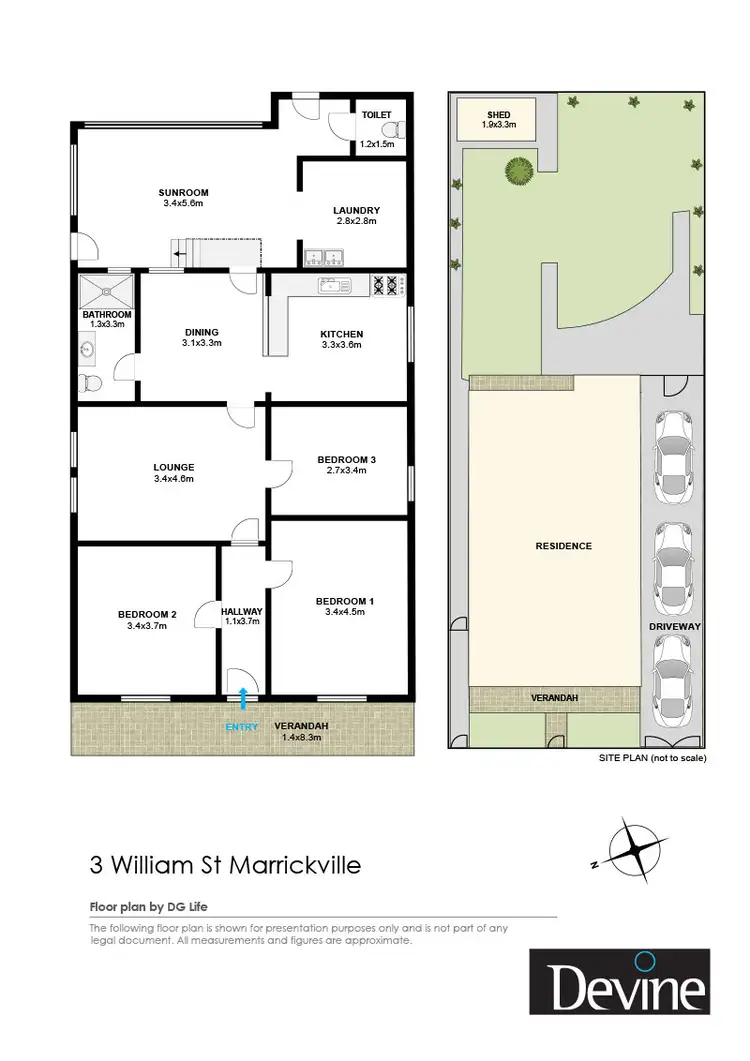 Floorplan of Homely house listing, 3 William Street, Marrickville NSW 2204