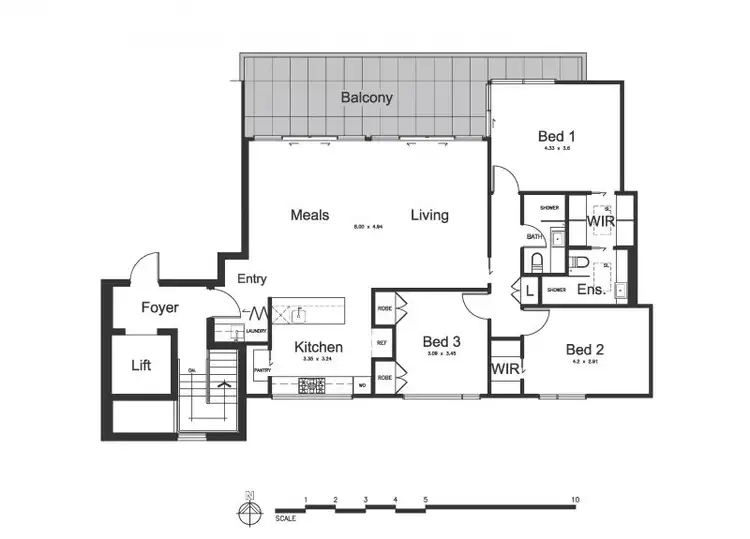 Floorplan of Homely apartment listing, 202/50 Scott Grove, Glen Iris VIC 3146
