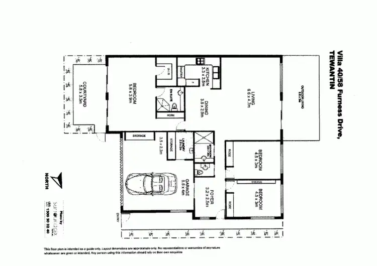 Floorplan of Homely house listing, Villa 40/58 Furness Drive, Tewantin QLD 4565