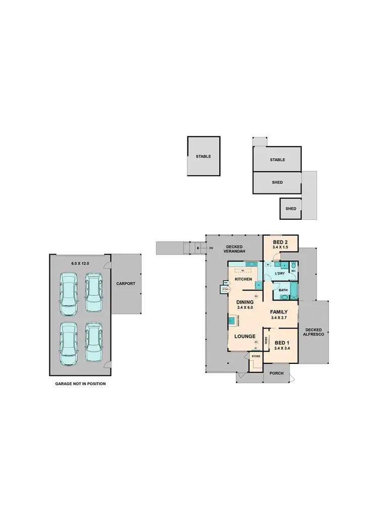 Floorplan of Homely house listing, 6 COOKE DRIVE, Pyalong VIC 3521