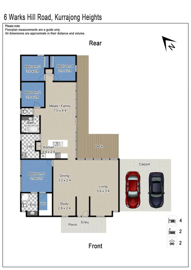 Floorplan of Homely house listing, 6 Warks Hill Rd, Kurrajong Heights NSW 2758