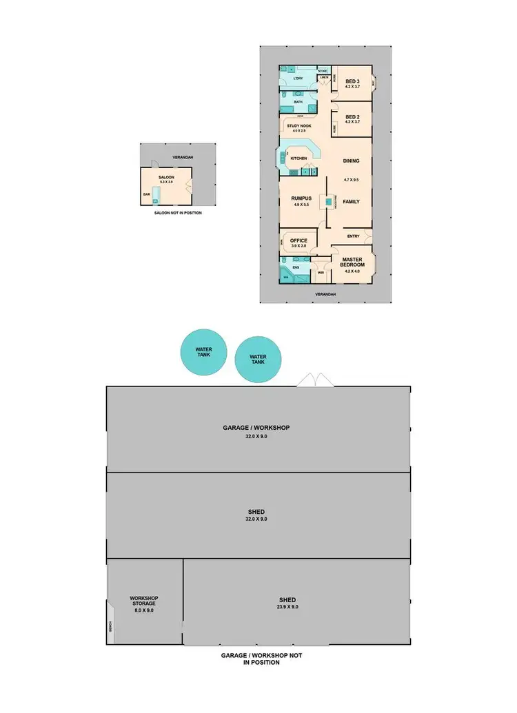 Floorplan of Homely house listing, 572 MCCRACKENS ROAD, Locksley VIC 3665