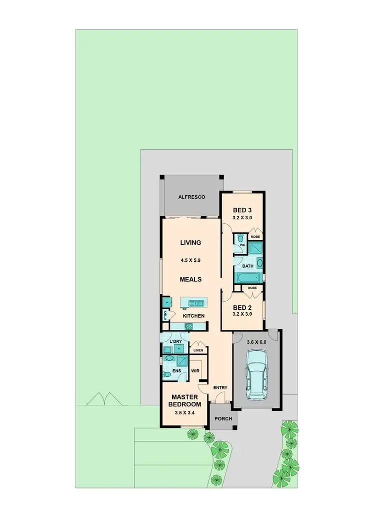 Floorplan of Homely house listing, 13 Nyah Court, Broadford VIC 3658