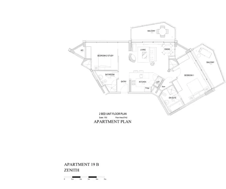 Floorplan of Homely apartment listing, 19B/82-94 Darlinghurst Road, Potts Point NSW 2011