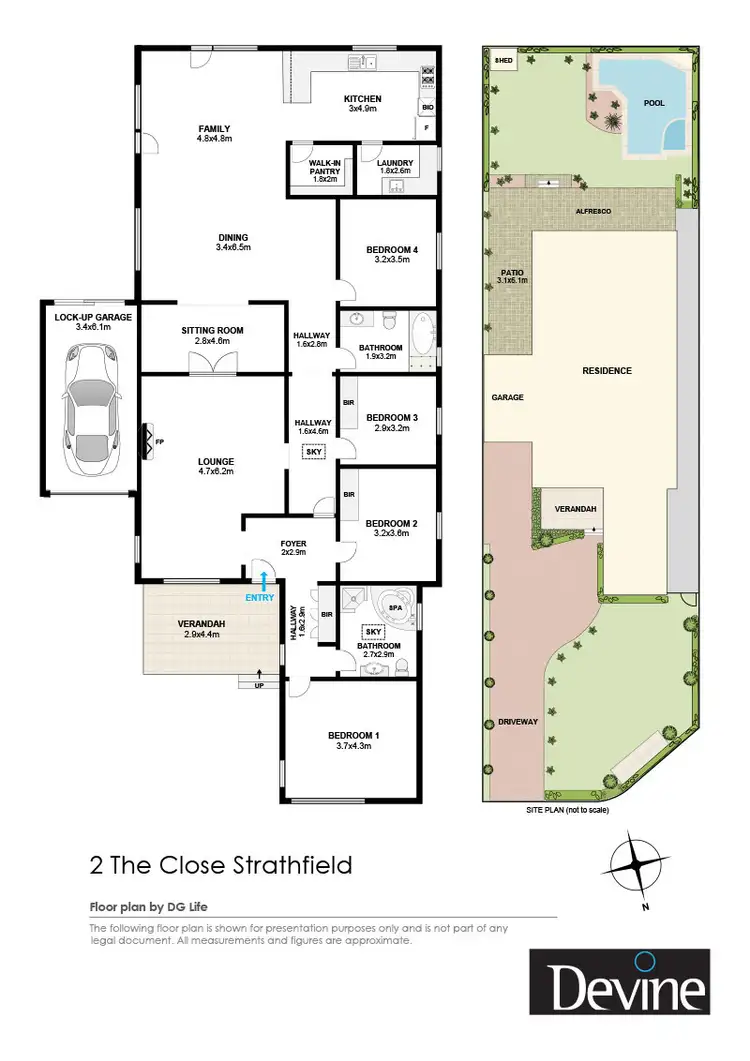 Floorplan of Homely house listing, 2 The Close, Strathfield NSW 2135