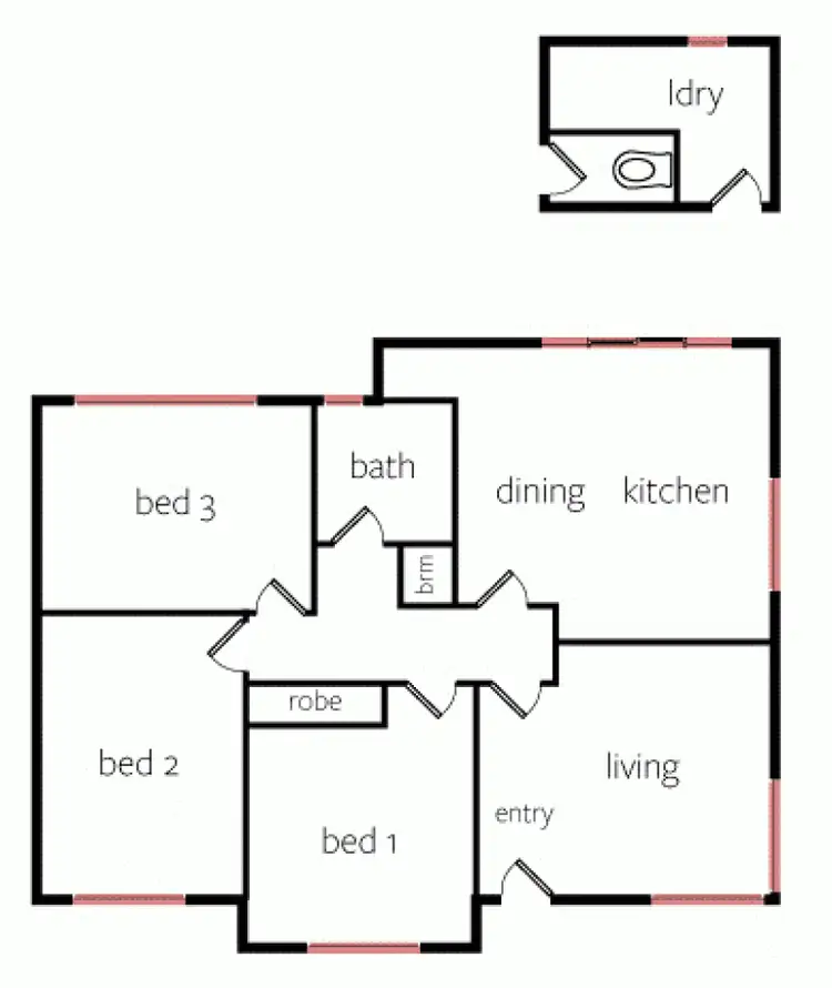 Floorplan of Homely house listing, 28 Anderson Street, Dimboola VIC 3414