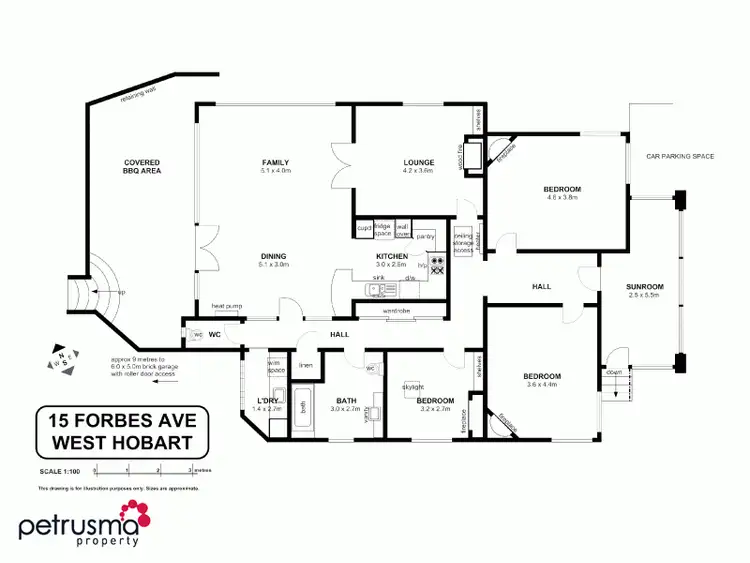 Floorplan of Homely house listing, 15 Forbes Avenue, West Hobart TAS 7000