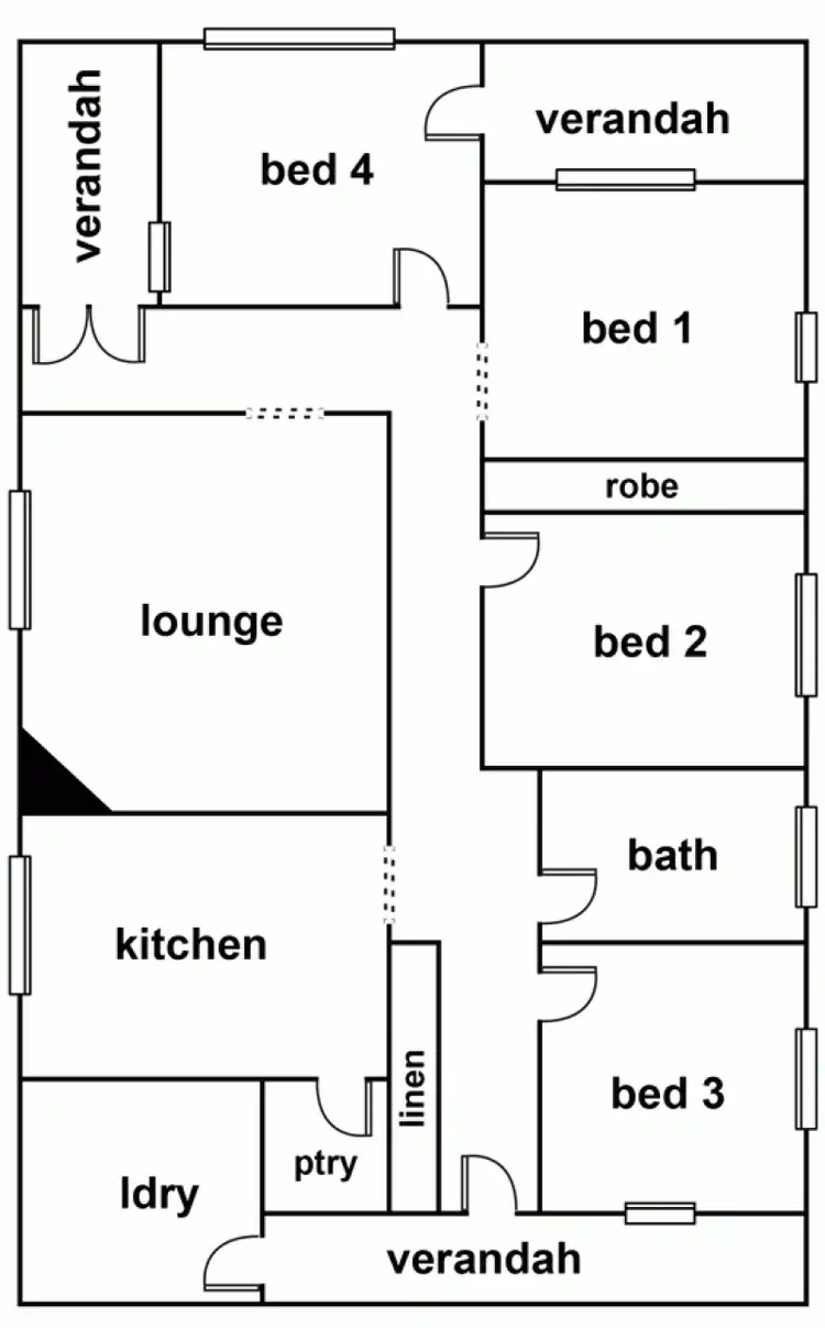 Floorplan of Homely house listing, 2a Bowden Street, Horsham VIC 3400