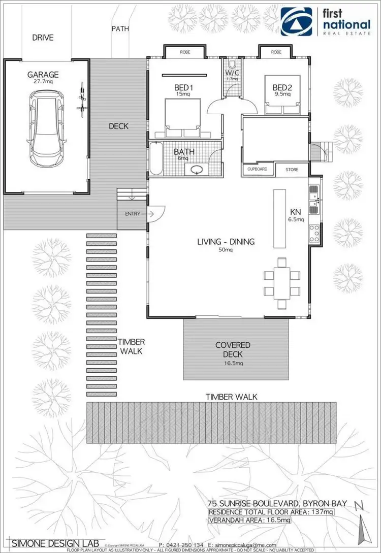 Floorplan of Homely house listing, 75 Sunrise Boulevard, Byron Bay NSW 2481