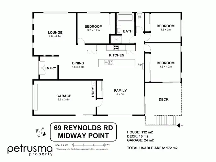 Floorplan of Homely house listing, 69 Reynolds Road, Midway Point TAS 7171